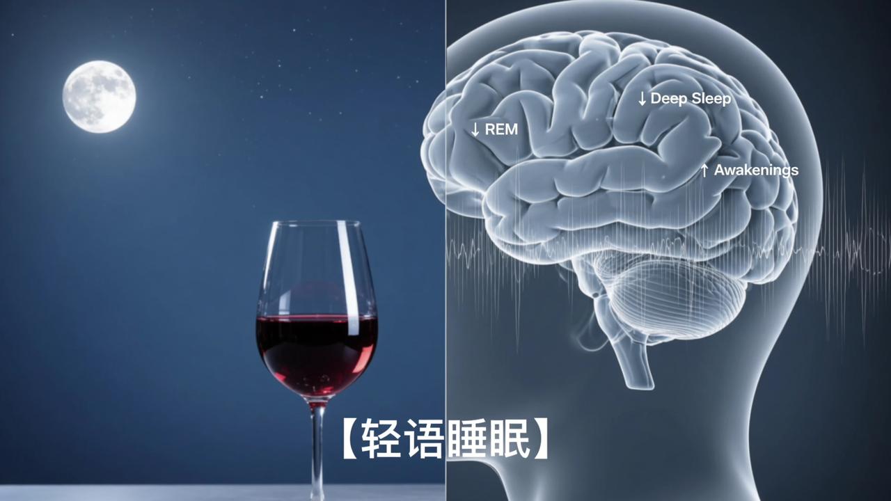 睡前喝酒助眠吗？科学解释酒精对睡眠的影响，用【轻语睡眠】记录真实睡眠变化