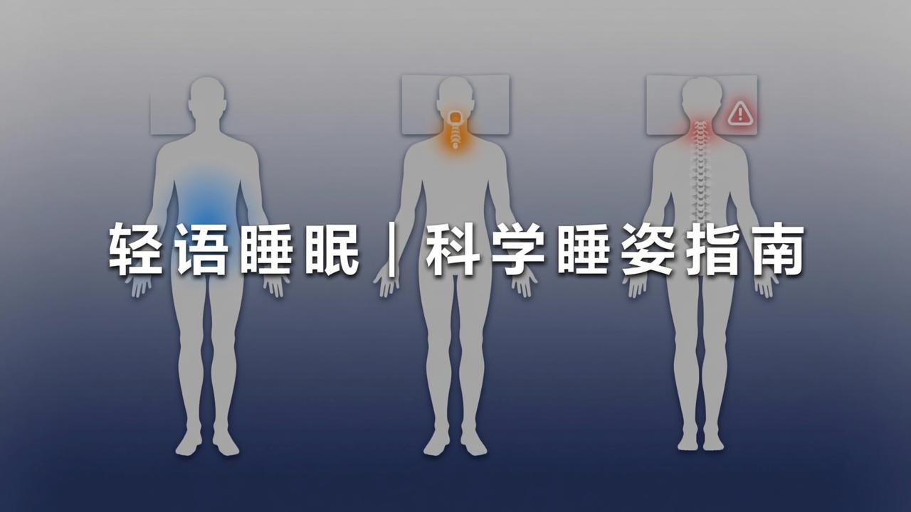 睡觉什么姿势最健康？仰卧侧卧趴睡怎么选？轻语睡眠助眠音频+睡姿评估实操指南
