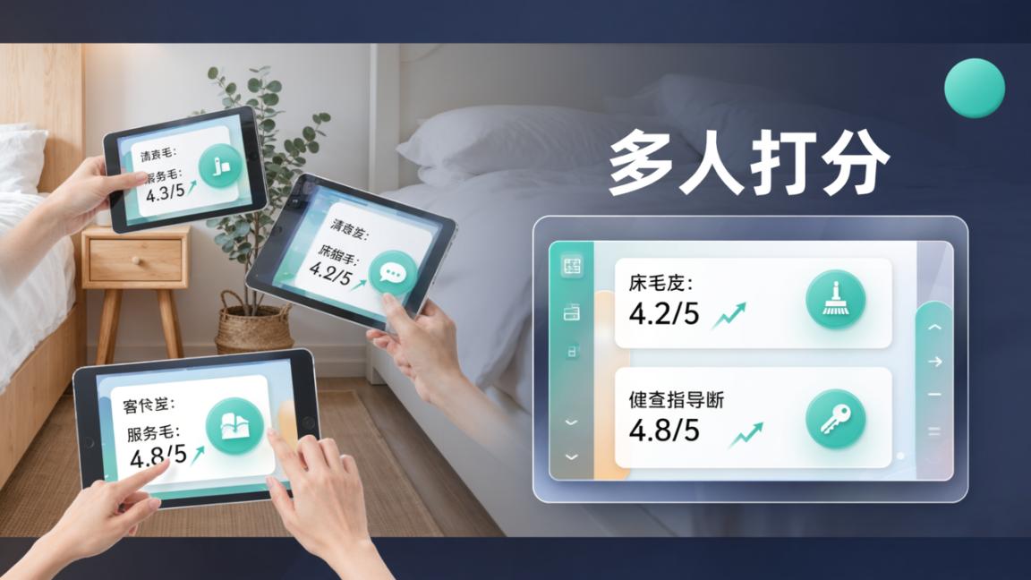 民宿评分标准怎么定？用【多人打分】自定义指标、多人匿名打分、实时看结果