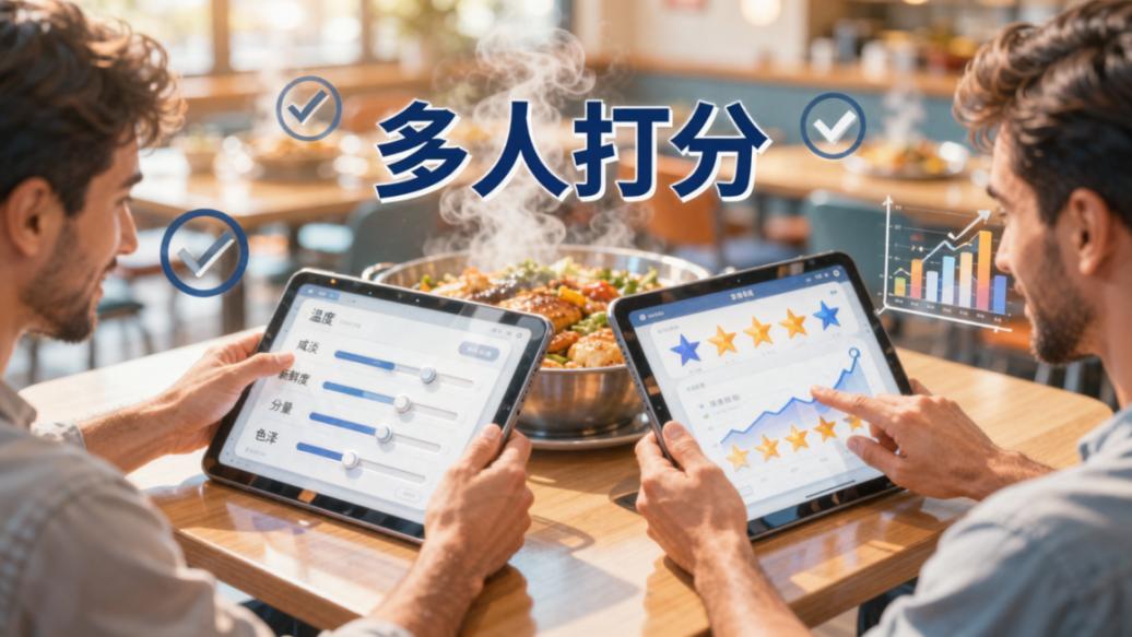 食堂饭菜评分怎么操作？多人打分工具支持匿名打分、实时统计和多维度评价