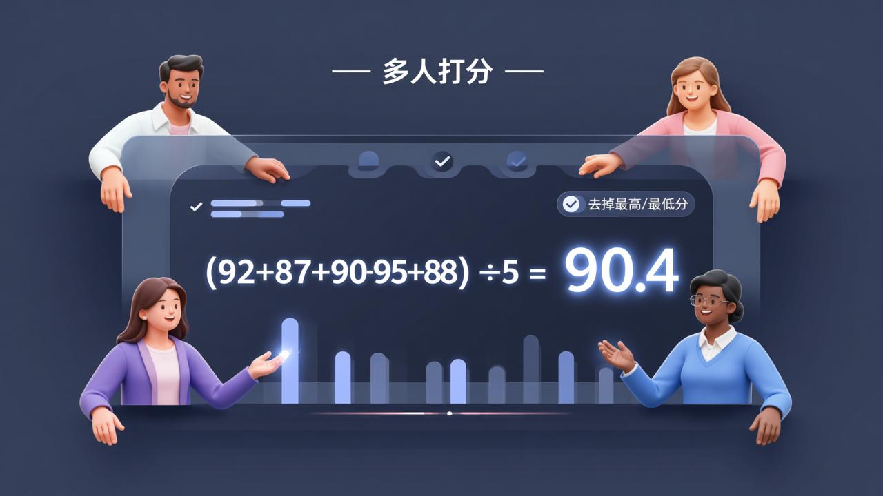 多人打分怎么算平均分？在线自动计算平均分的操作步骤和实际使用场景