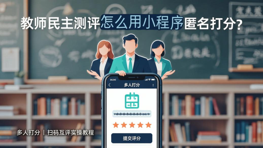 教师民主测评怎么用小程序匿名打分？多人打分扫码互评实操教程