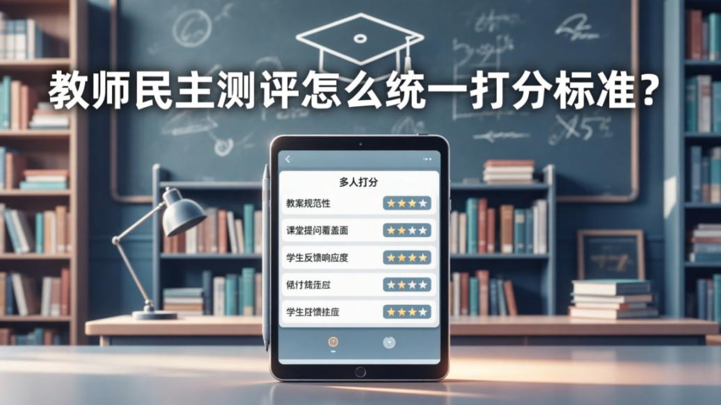 教师民主测评怎么统一打分标准？多人打分扫码即评，Excel自动汇总导出教程