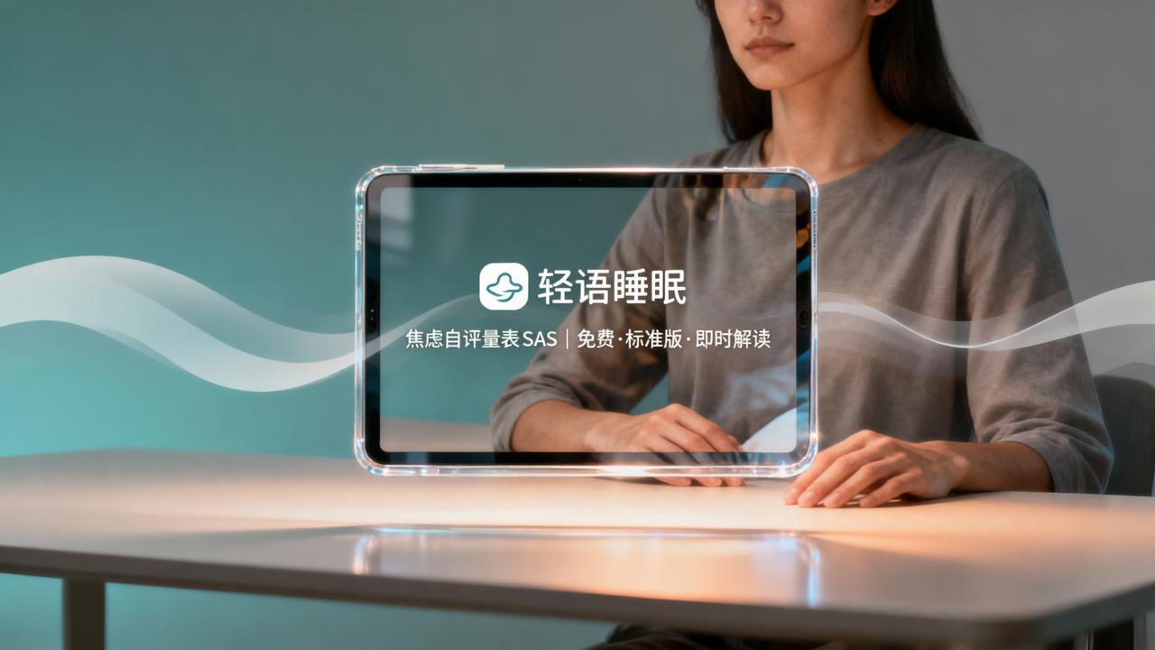 焦虑自评量表SAS在线免费测试怎么做？轻语睡眠提供标准版测评+结果解读