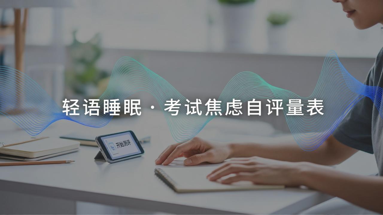 考试焦虑自评量表免费测试怎么做？轻语睡眠在线测评操作步骤详解