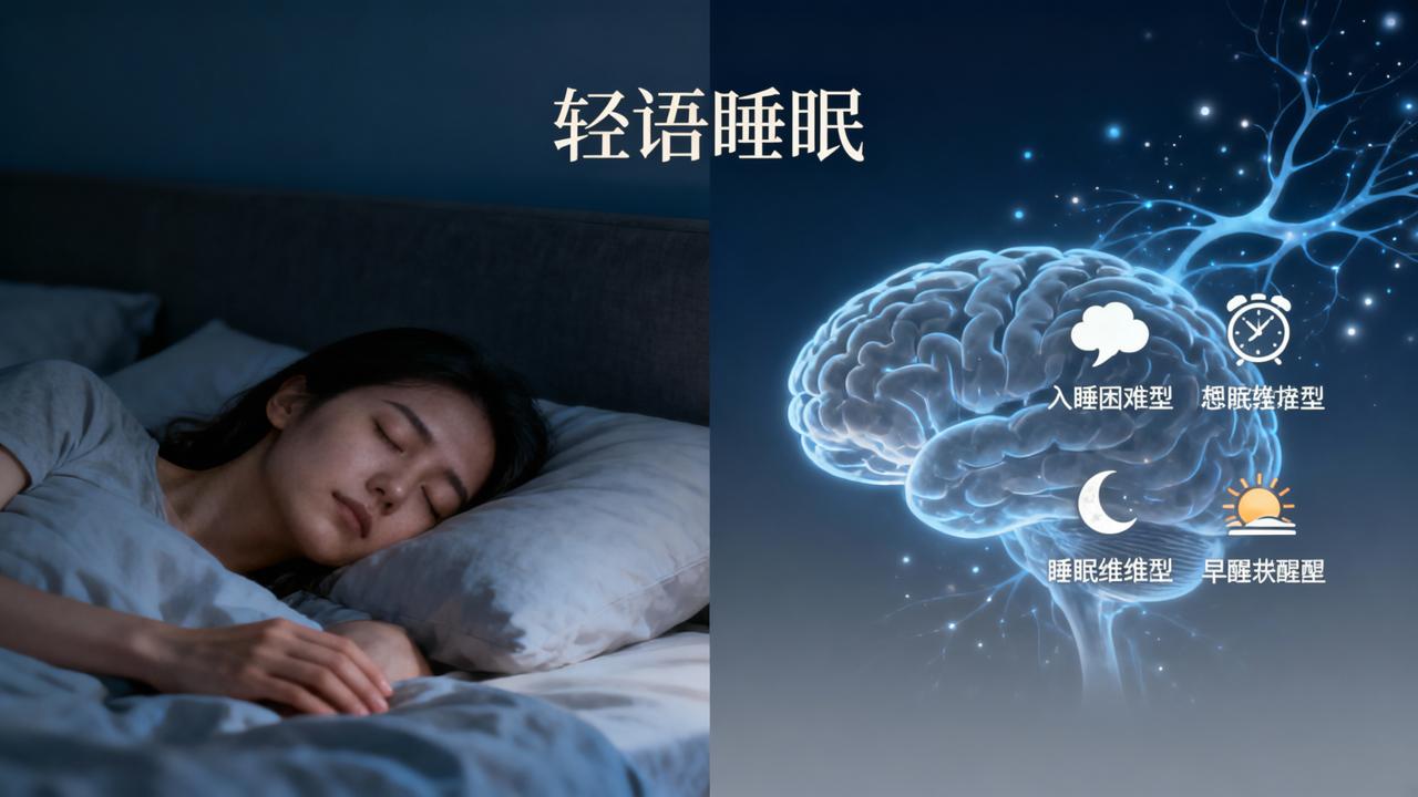 失眠怎么分类型？4种常见失眠自测方法+轻语睡眠个性化助眠方案实操指南