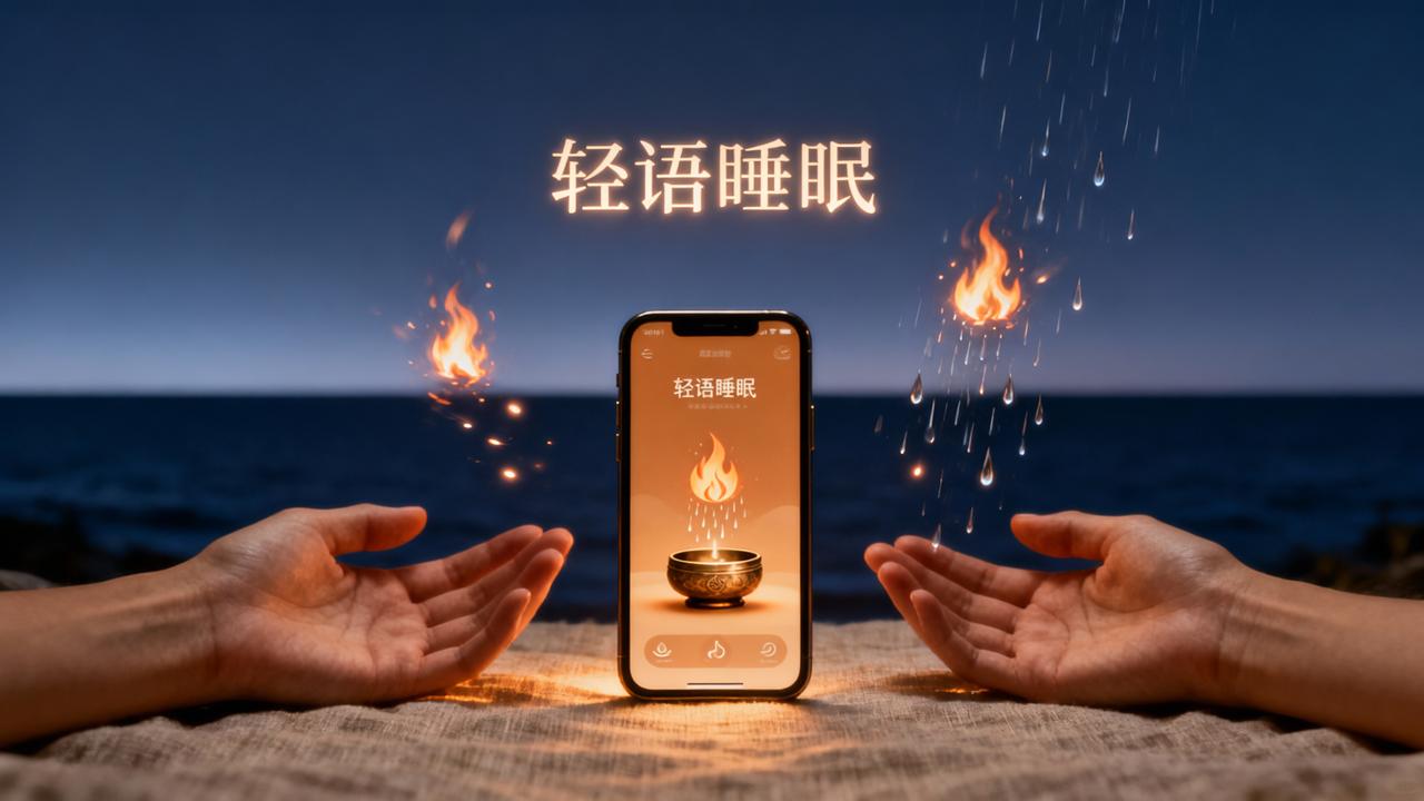白天喝咖啡晚上睡不着怎么办？用【轻语睡眠】听火声雨声钵音助眠，实测缓解咖啡因干扰