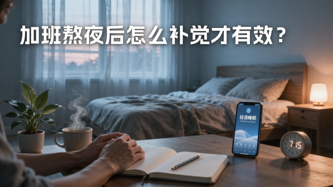 加班熬夜后怎么补觉才有效？轻语睡眠助眠音频+睡眠日记实操指南