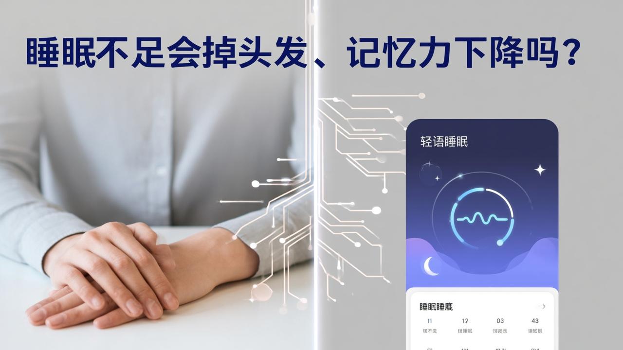 睡眠不足会掉头发记忆力下降吗？如何科学补觉改善失眠，轻语睡眠实测评估+助眠音频操作指南