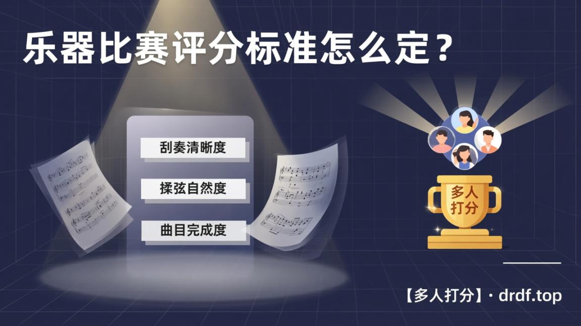 乐器比赛评分标准怎么定？自定义指标+多人在线打分实操教程